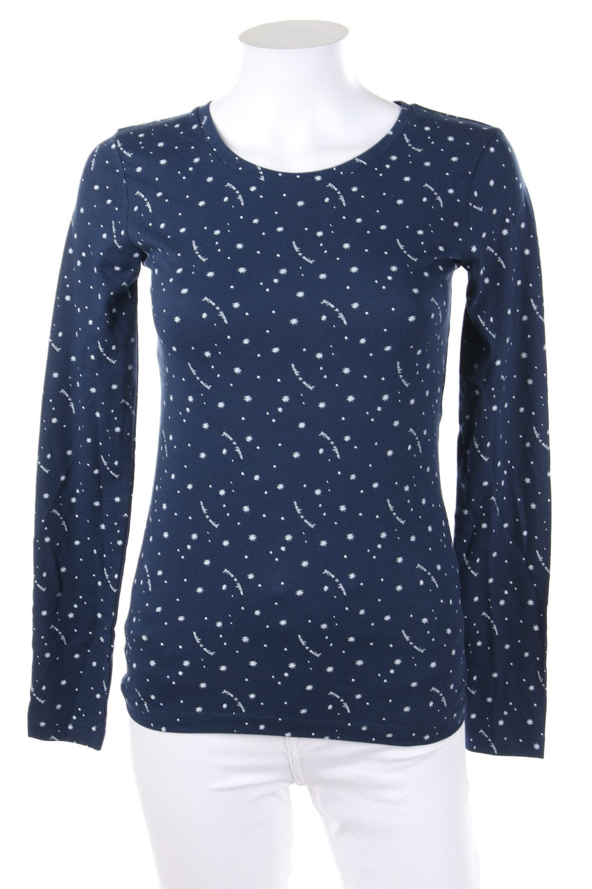 YES OR NO - Longsleeve-Shirt mit Muster - XS
