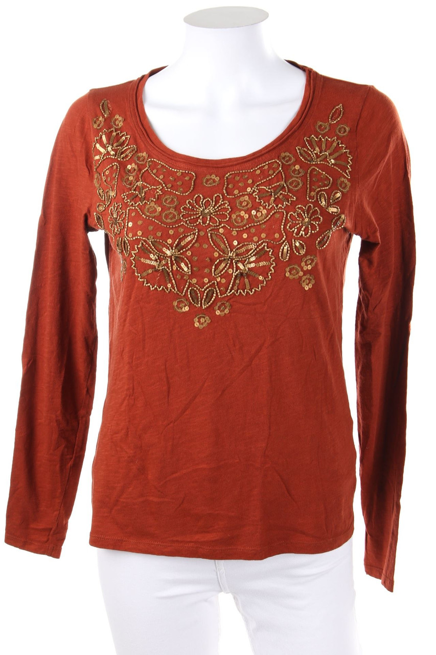 maddison - Longsleeve-Shirt mit Pailletten - M