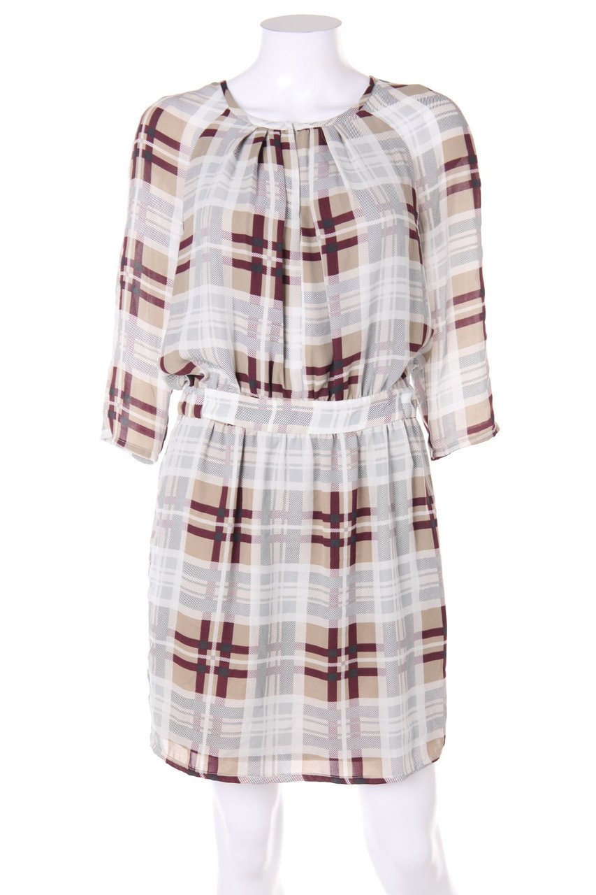 Ohne Label - Kleid mit Karo-Muster - S