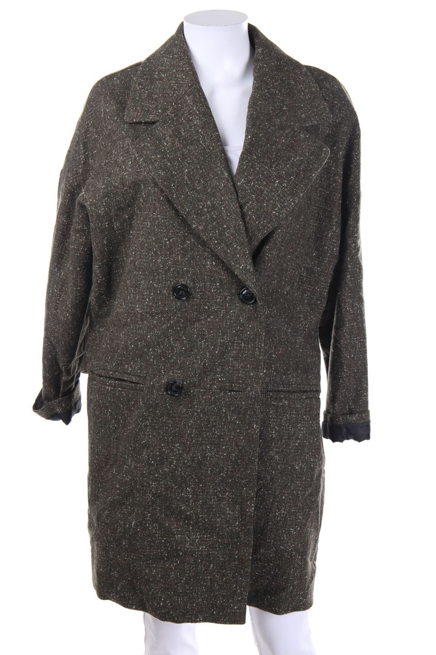 SOFT GREY La Redoute - Zweireiher-Übergangs-Mantel mit Metallic-Effekt - D 40