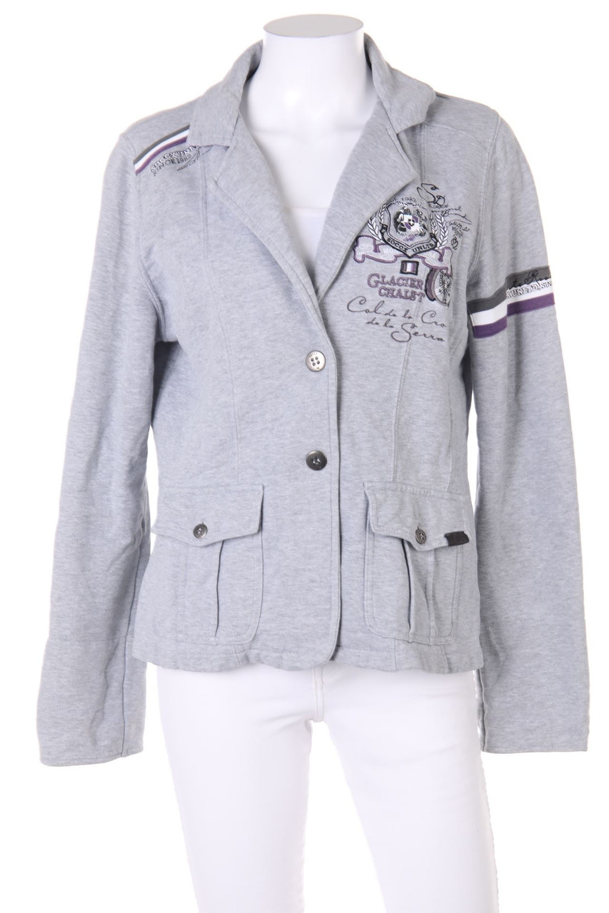 SOCCX - Jersey-Jersey-Blazer mit Stickereien - XL