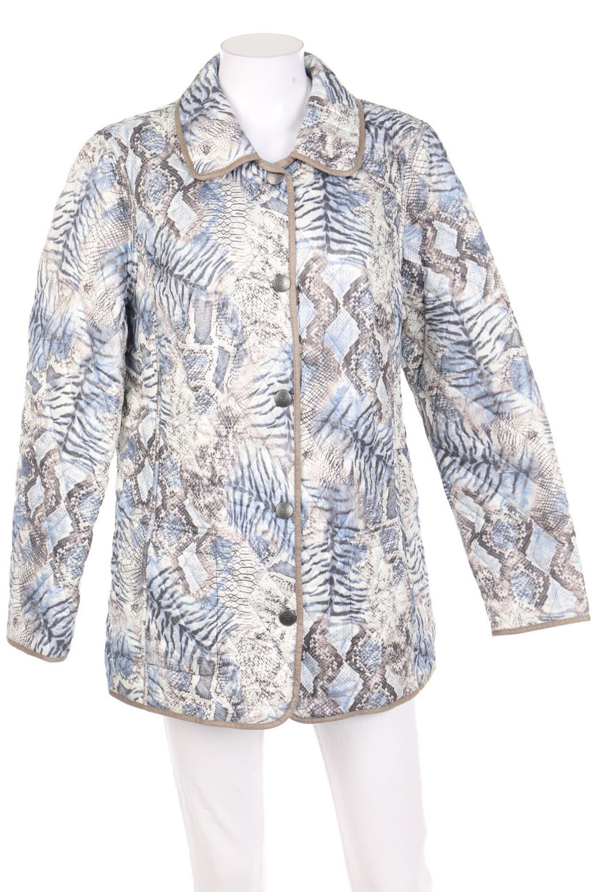 BARBARA LEBEK - Stepp-Jacke mit Animal-Print - D 42