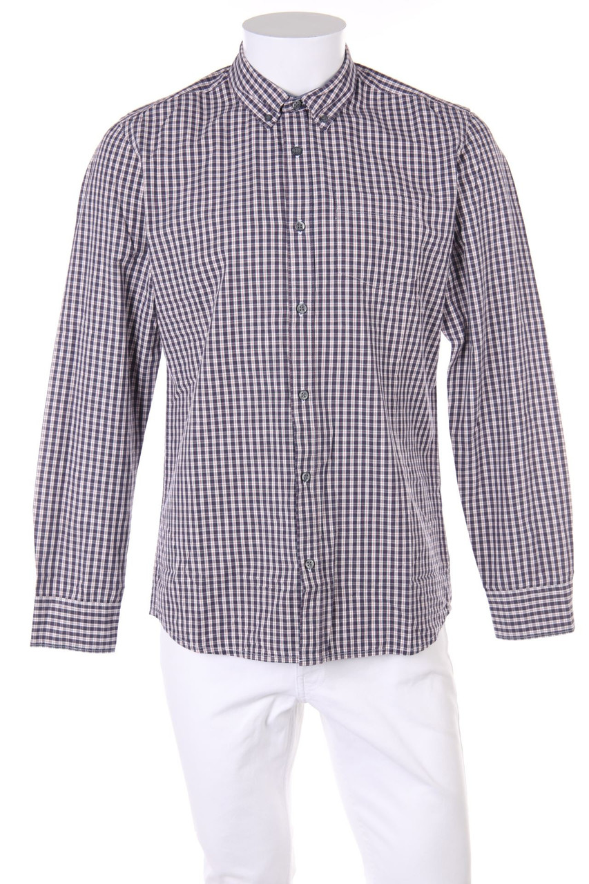 Jules - kariertes Button-down-Hemd - M