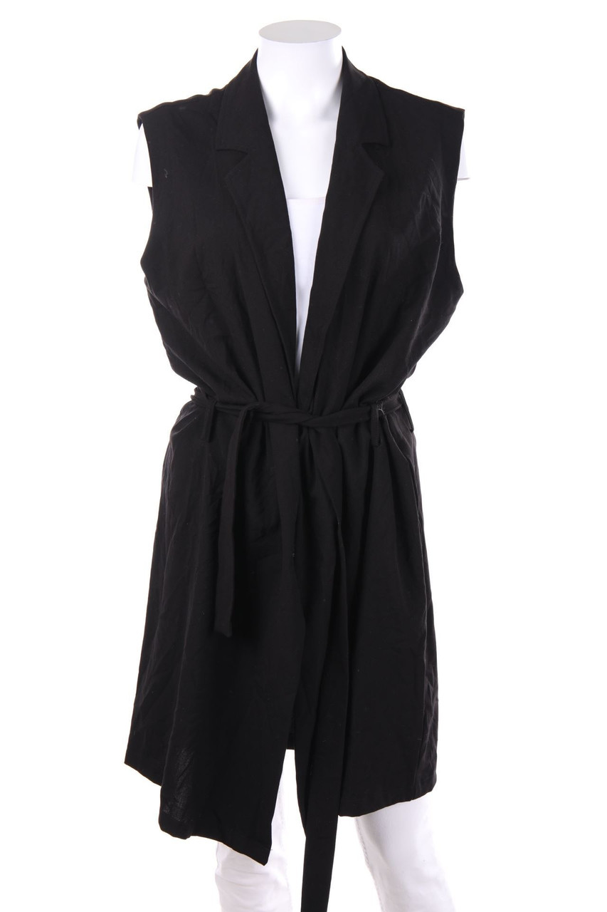 FRANSA - Long-Weste mit Gürtel - M