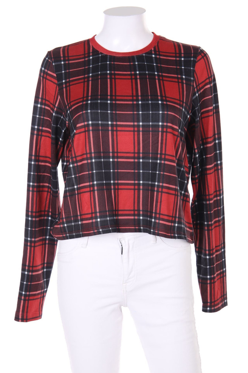 Chicorée - Sweatshirt mit Karo-Muster - M