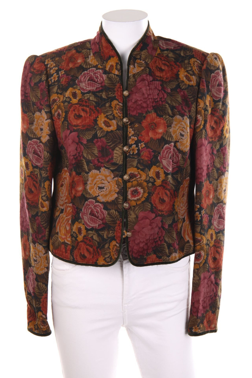 Resi Hammerer - Vintage-Jacke mit floralem Muster - D 40
