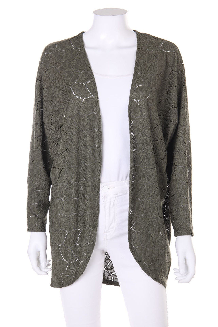 Chicorée - Cardigan aus Lochstrick mit Batwing-Ärmeln - S