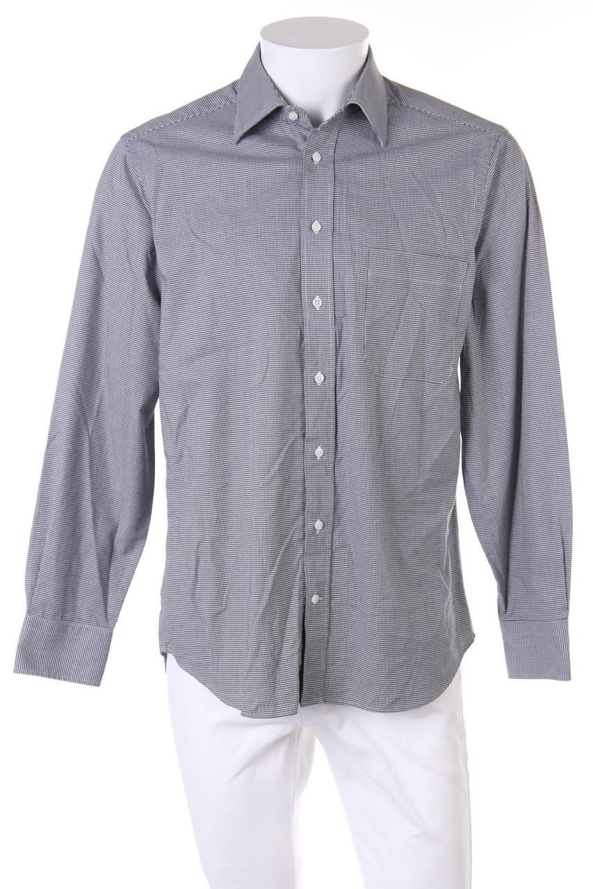 DANIEL HECHTER PARIS - Hemd mit Hahnentritt-Muster - 40