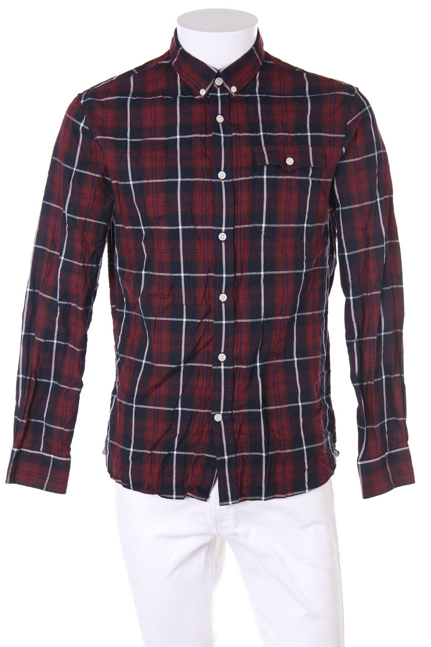 PIER ONE - kariertes Button-down-Hemd - M