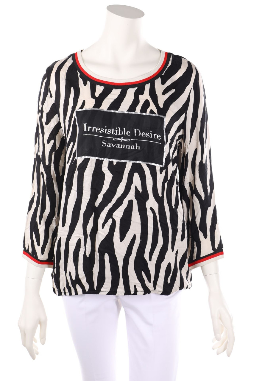 comma - Bluse mit Print - D 42