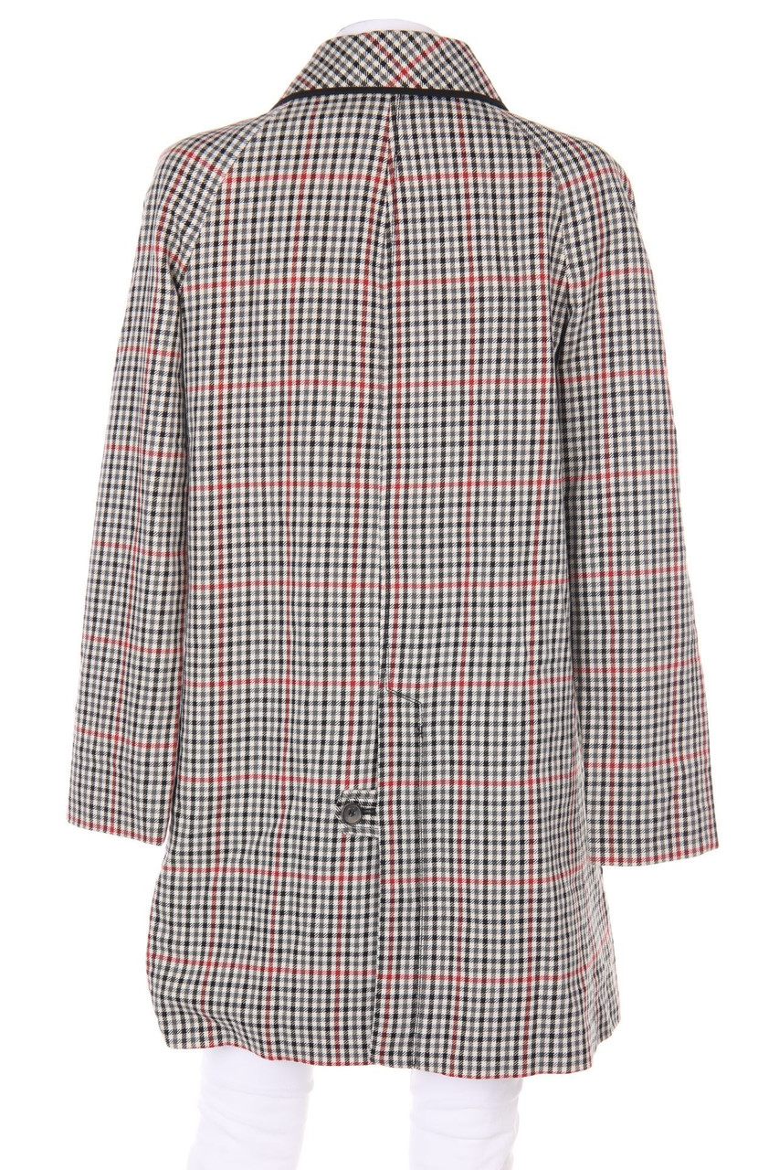 ZARA WOMAN Mantel mit Karo-Muster M