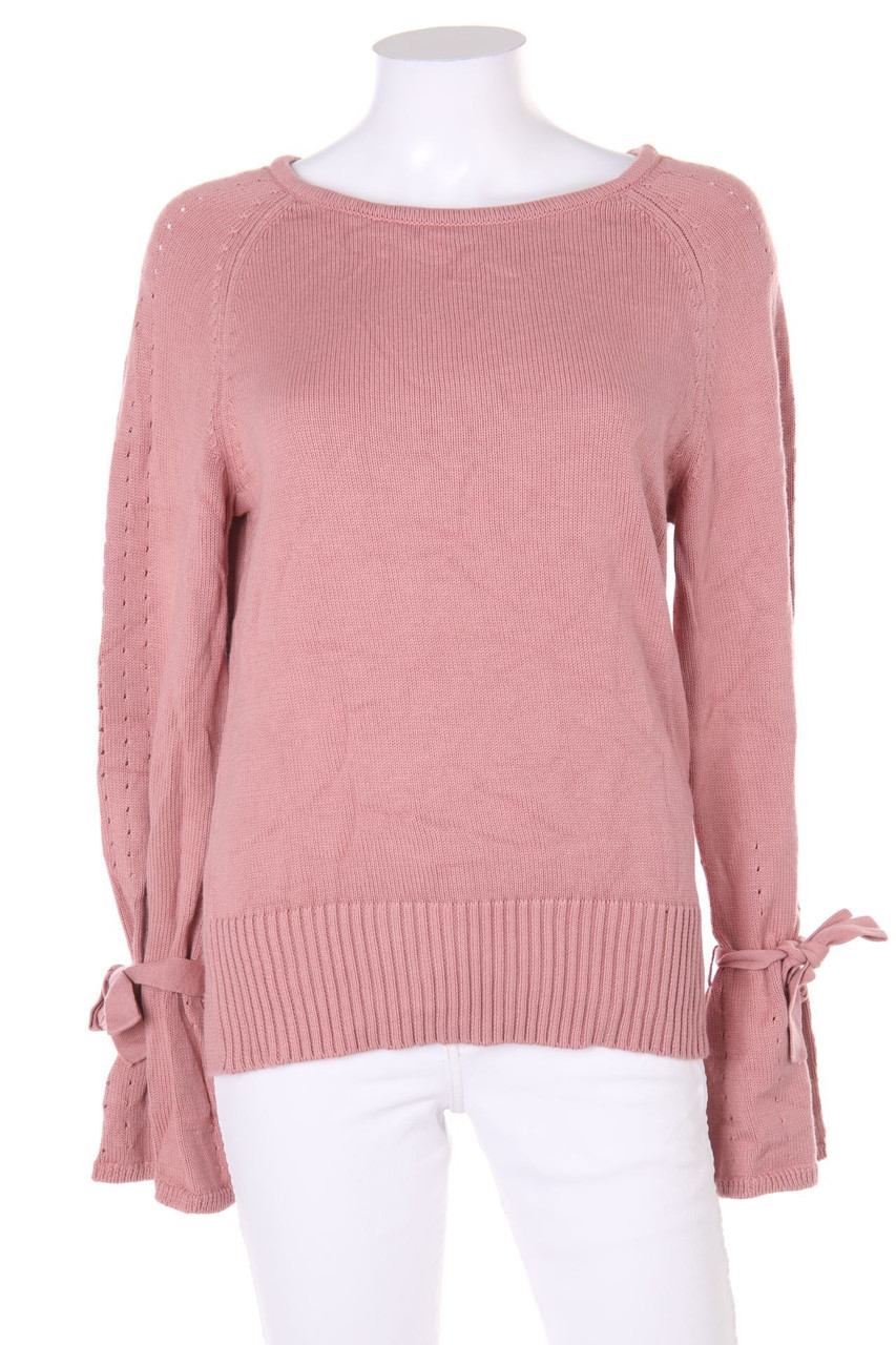 sundance - Strick-Pullover mit Lochstrick-Details - M