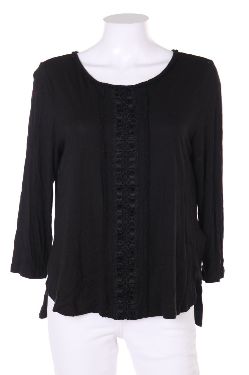 H&M - Bluse mit 3/4-Ärmel mit Häkelspitze - L