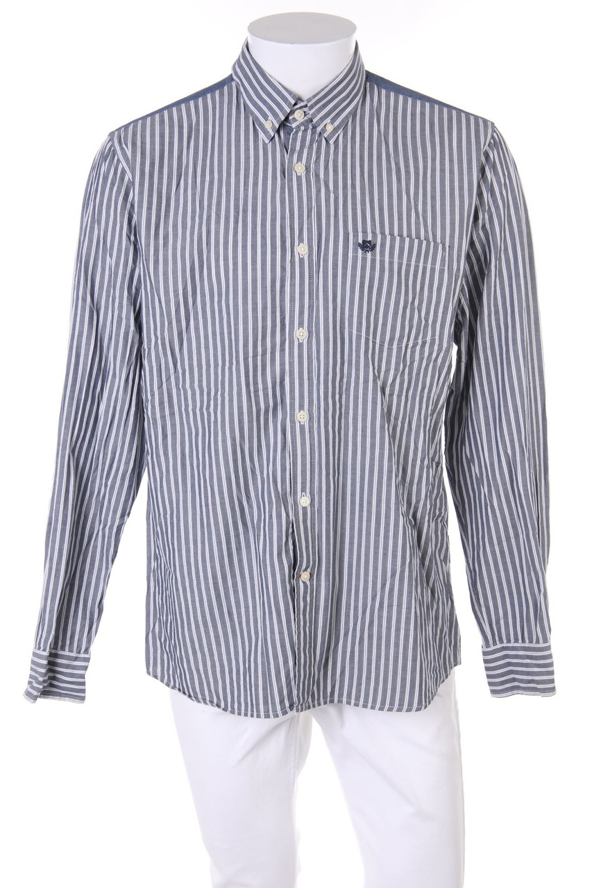 maddison weekend - gestreiftes Button-down-Hemd - L