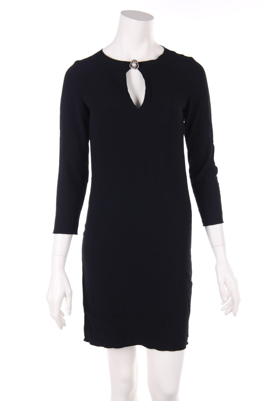 ELISE GUG - Party-Kleid mit Schmuckstein-Applikation - D 34