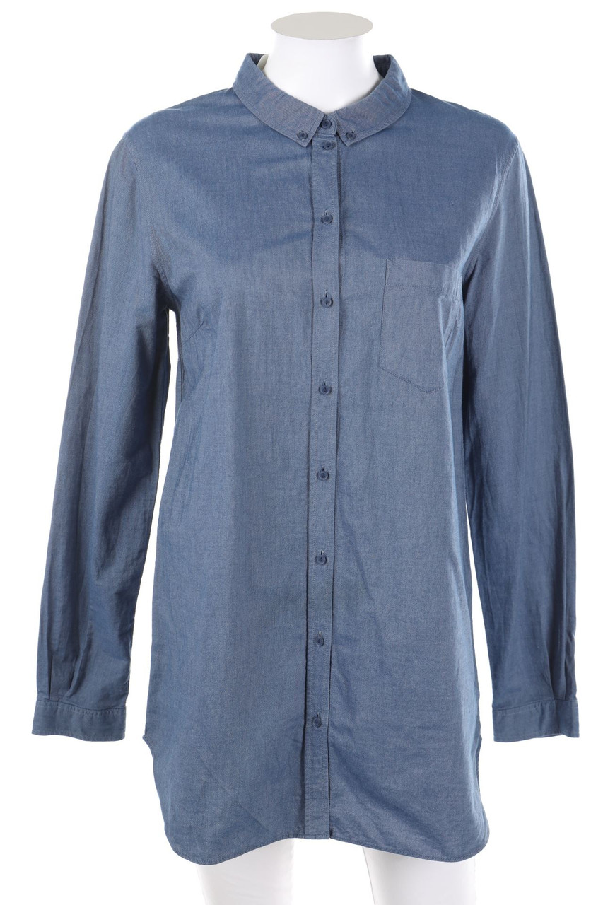 COS - Bluse aus Baumwolle in Denim-Optik - D 40