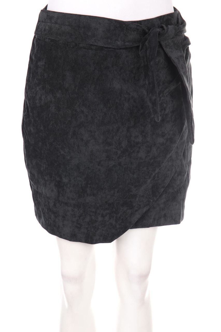 zebra - Samt-Minirock zum Knoten - M