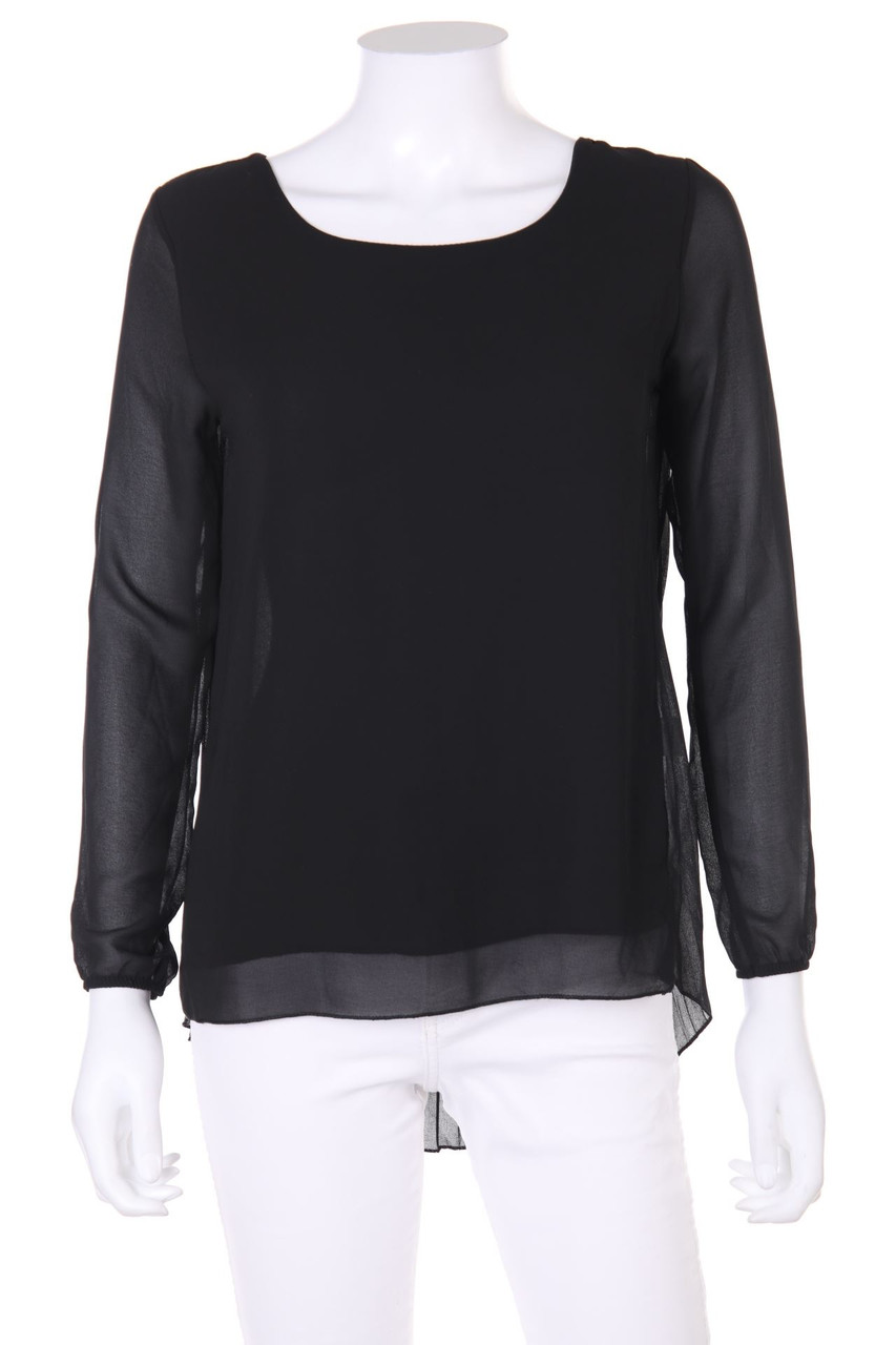 zebra - Bluse mit Falten - XS