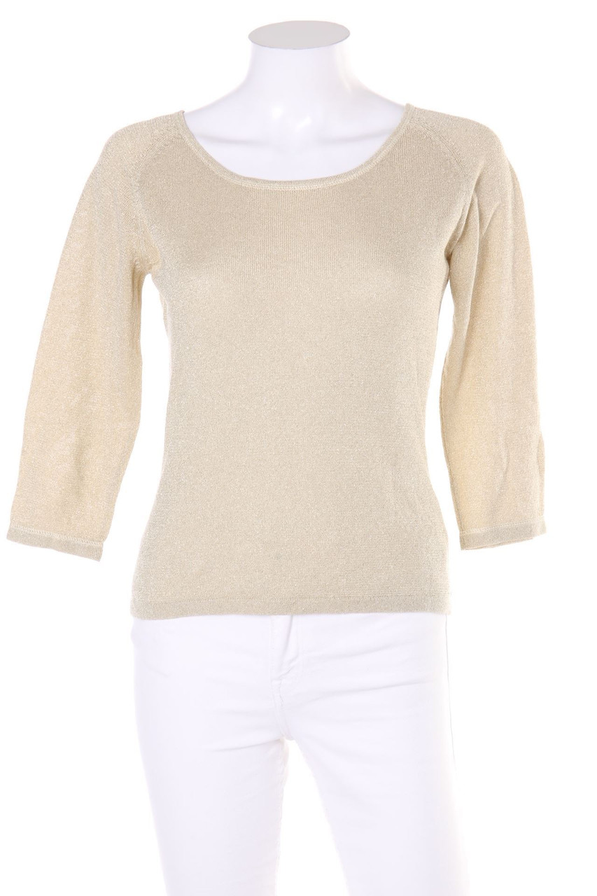 ORWELL - Metallic-Strick-Pullover mit 3/4-Ärmel - M