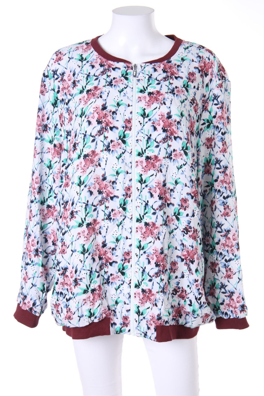 Himmelblau by Lola Paltinger - Jacke mit floralem Muster - D 50