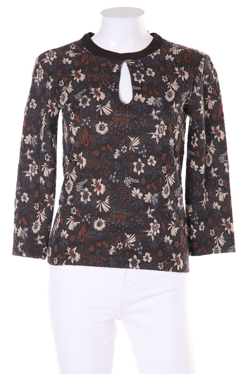 CLOCKHOUSE by C&A - Bluse mit 3/4-Ärmel mit floralem Muster mit Keyhole - XS