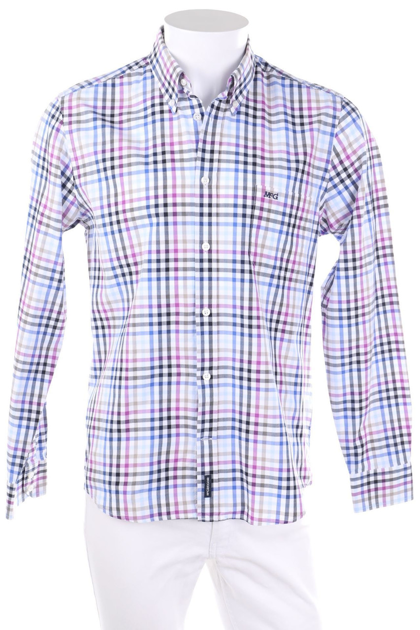 McGregor - kariertes Hemd mit Logo-Stickerei - M