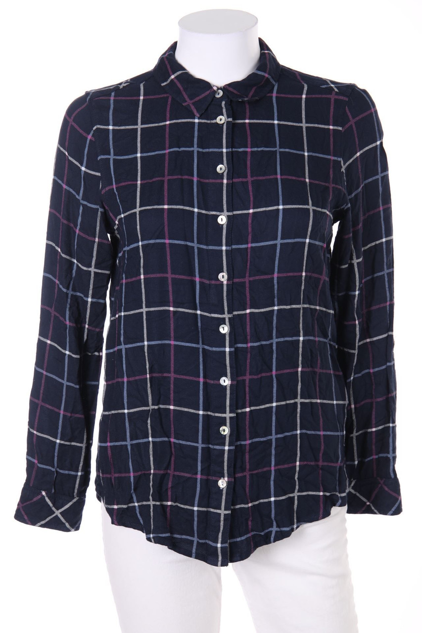 Street One - Hemd-Bluse mit Karo-Muster aus Viskose - D 34