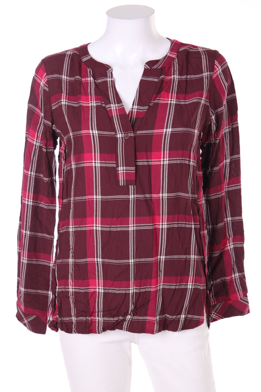 Street One - Bluse mit Karo-Muster aus Viskose - D 36