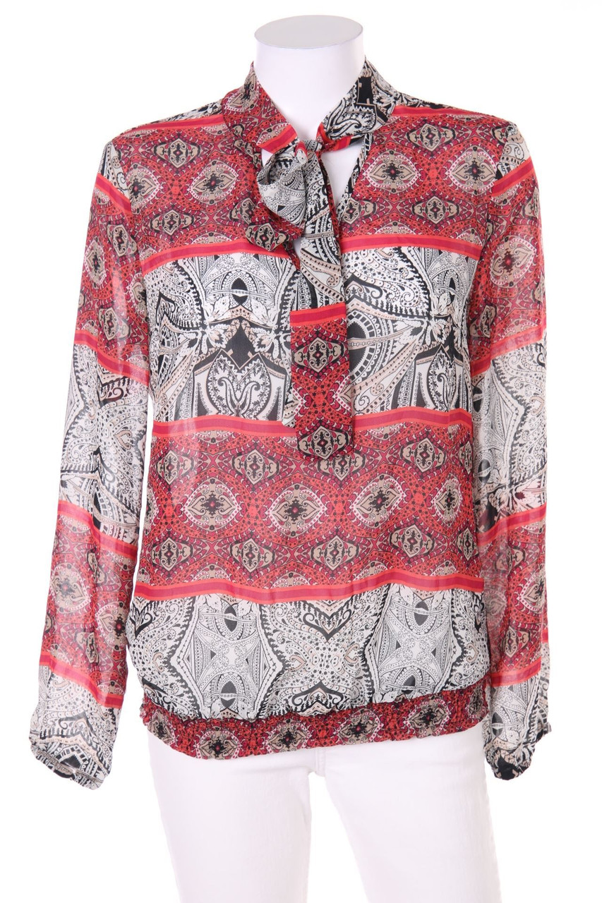 s.Oliver SELECTION - Schluppen-Bluse mit Paisley-Print - D 36