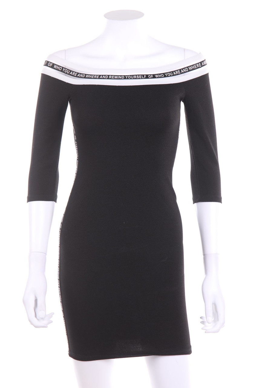 TALLY WEiJL - Carmen-Kleid mit Statement-Print - XS