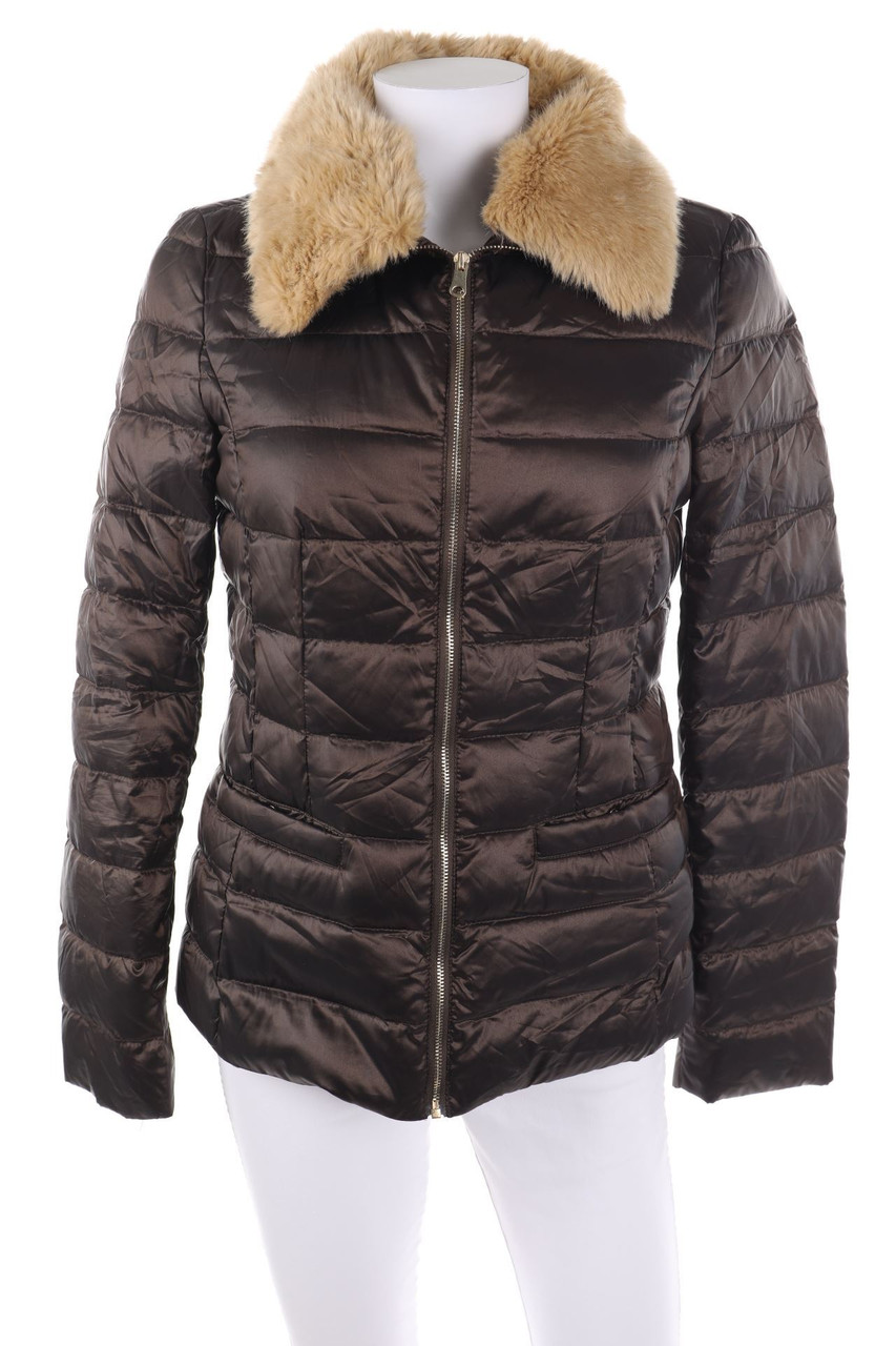 BENETTON - Daunen-Jacke mit Faux Fur-Kragen - D 38