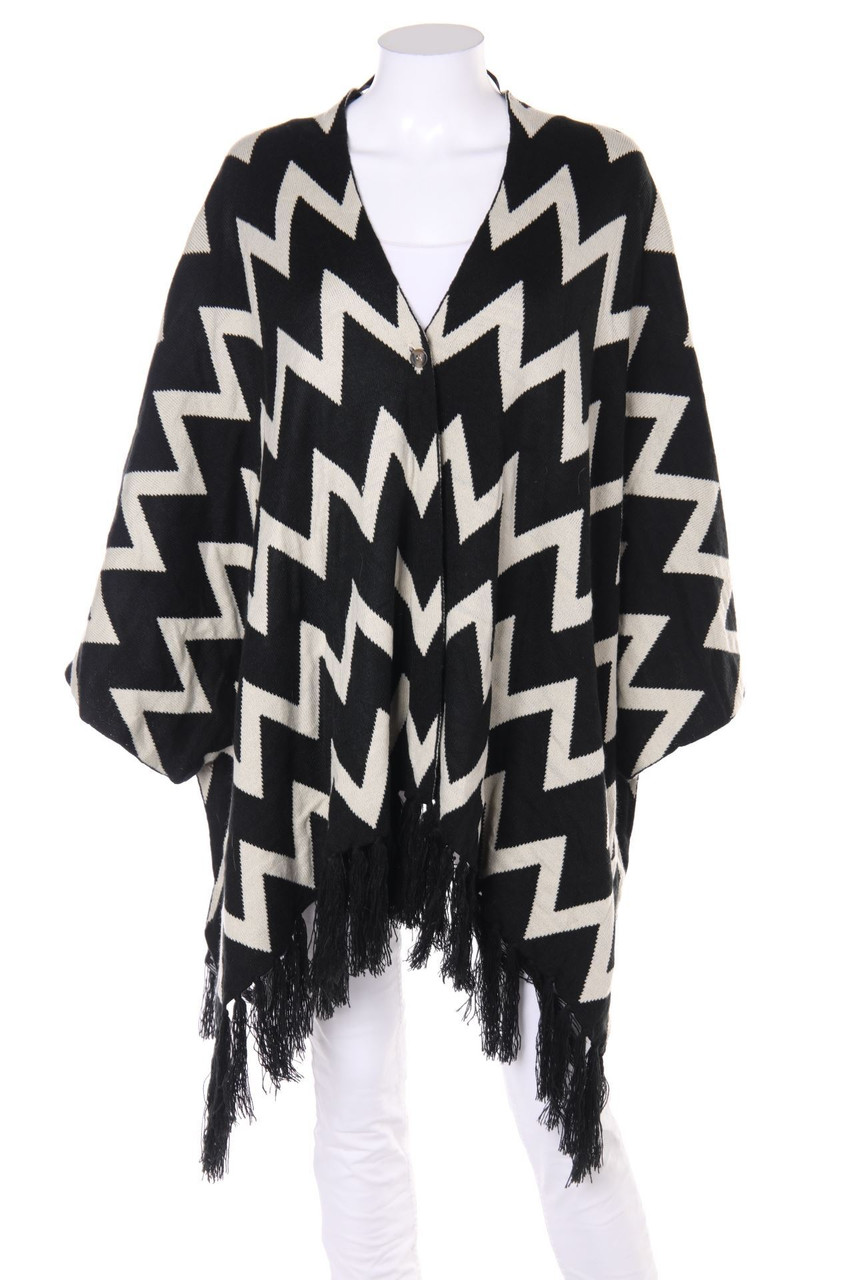 Le temps des Cerises - Poncho mit Zickzack-Muster - ONE SIZE