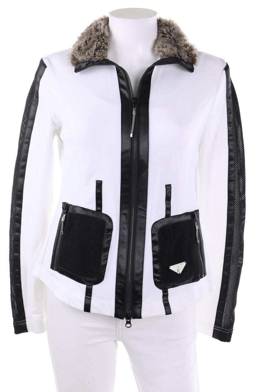 SPORTALM - Sweatjacke mit Faux Fur-Kragen - D 36