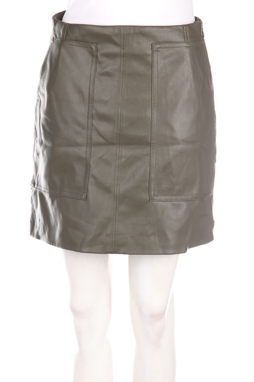 H&M - Faux Leather-Mini-Rock - D 38