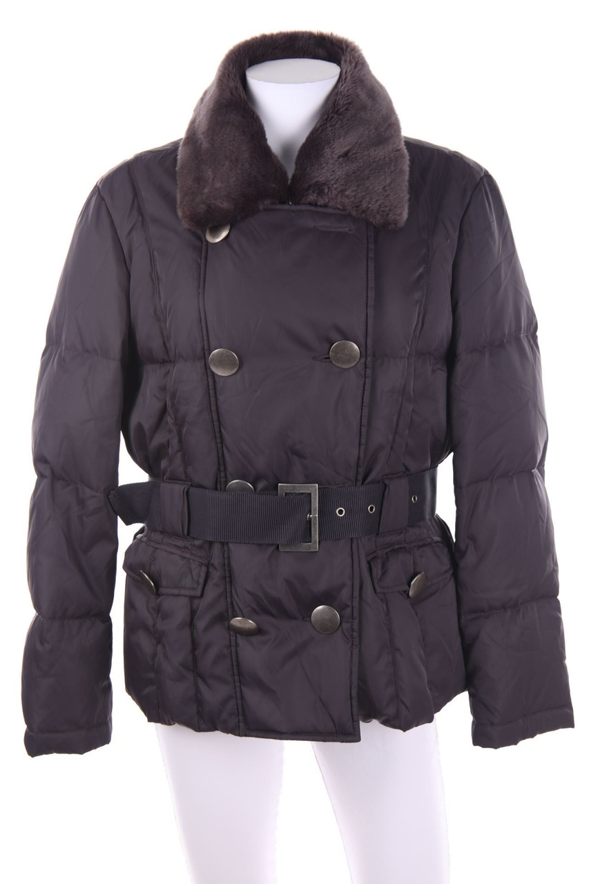 CAROLL - Daunen-Jacke mit Fake Fur-Besatz - L