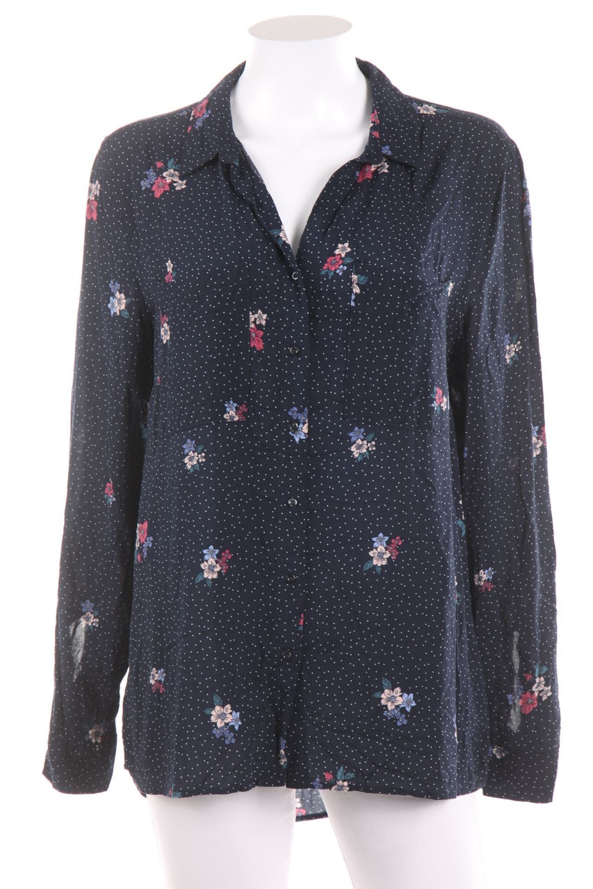 Yessica by C&A - Hemd-Bluse mit Krempel-Ärmeln - D 42