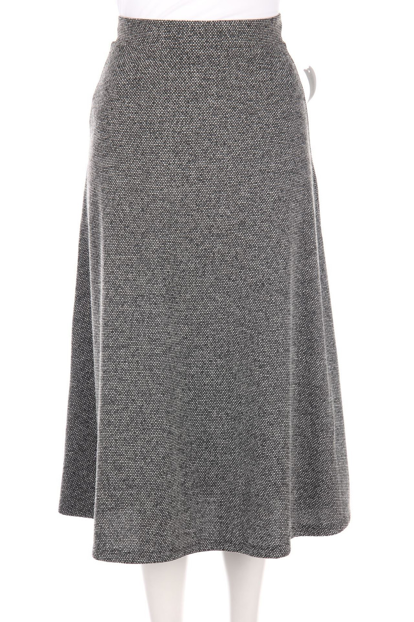 H&M - Midirock aus Jacquard mit Punkten - XS