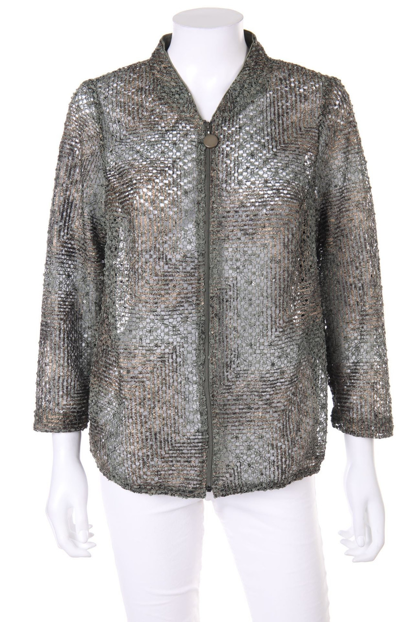 FRANK WALDER - Jacke mit Pailletten - XL