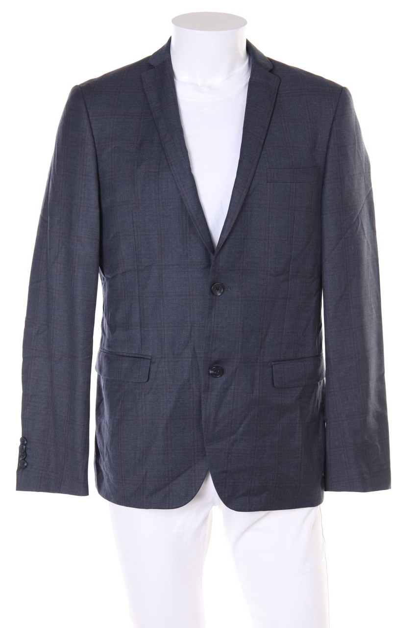 JEREM BLACK COLLECTION - Woll-Sakko mit Karo-Muster - 52