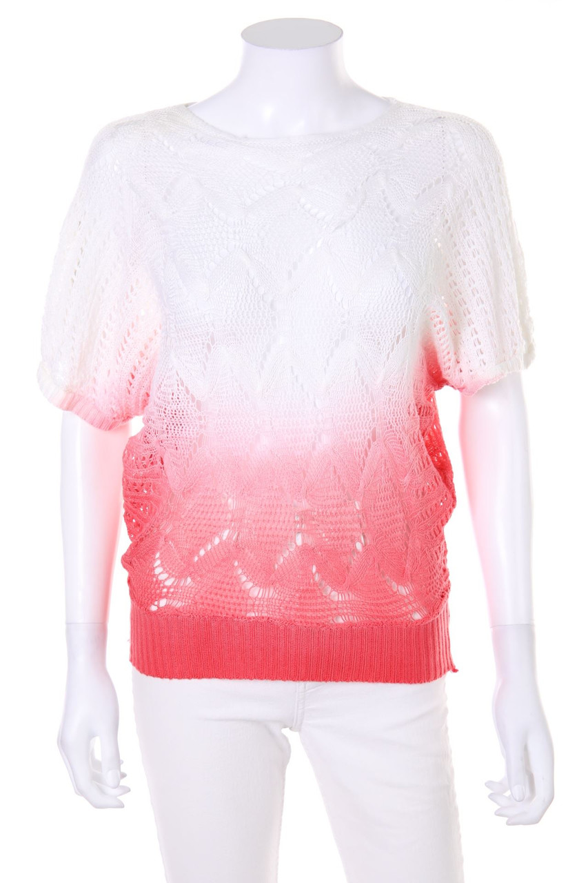 SECONDHAND - Batwing-Pullover mit Dip Dye-Effekt - D 38