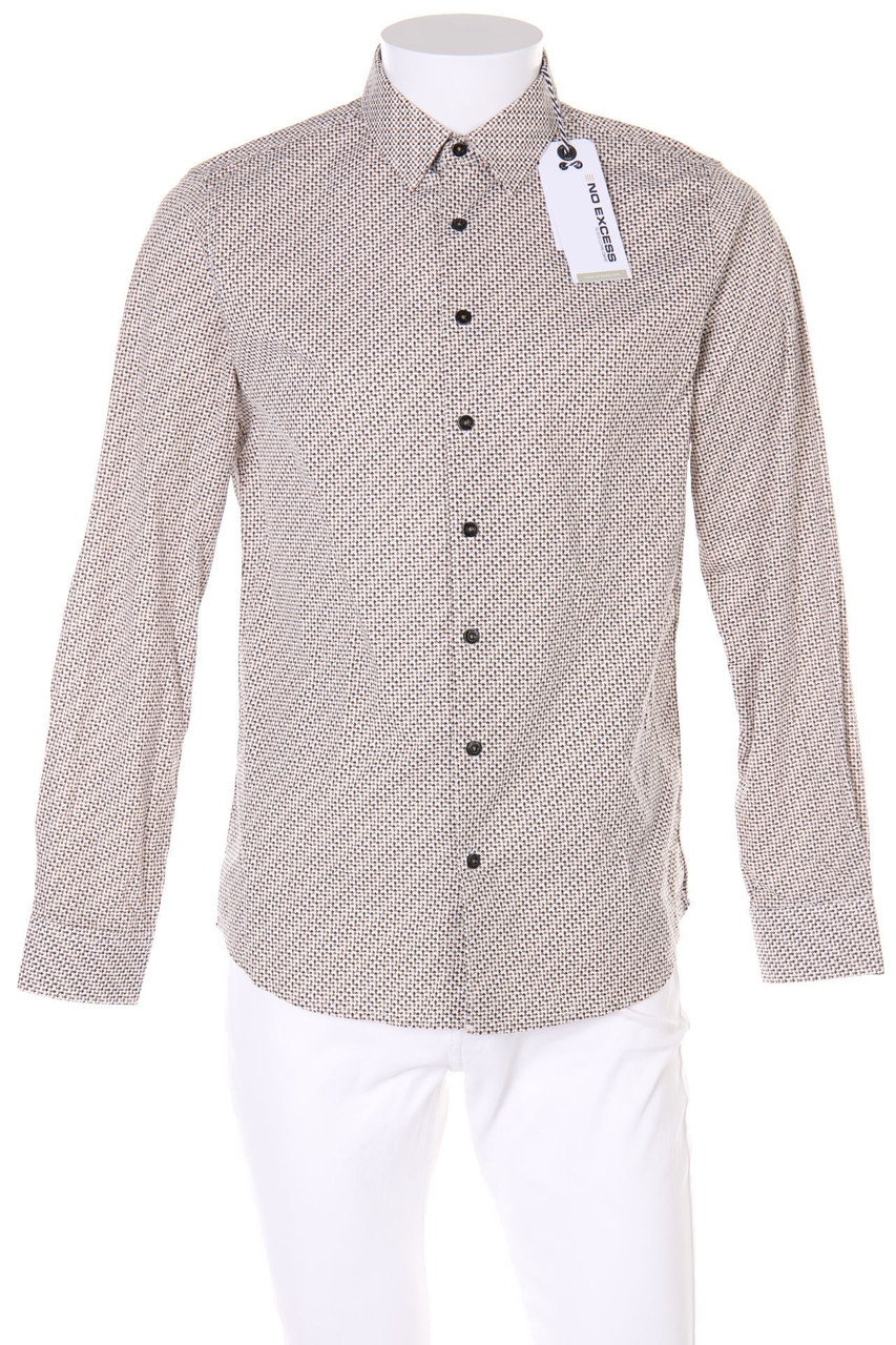 NO EXCESS - Hemd mit Logo-Plakette - S