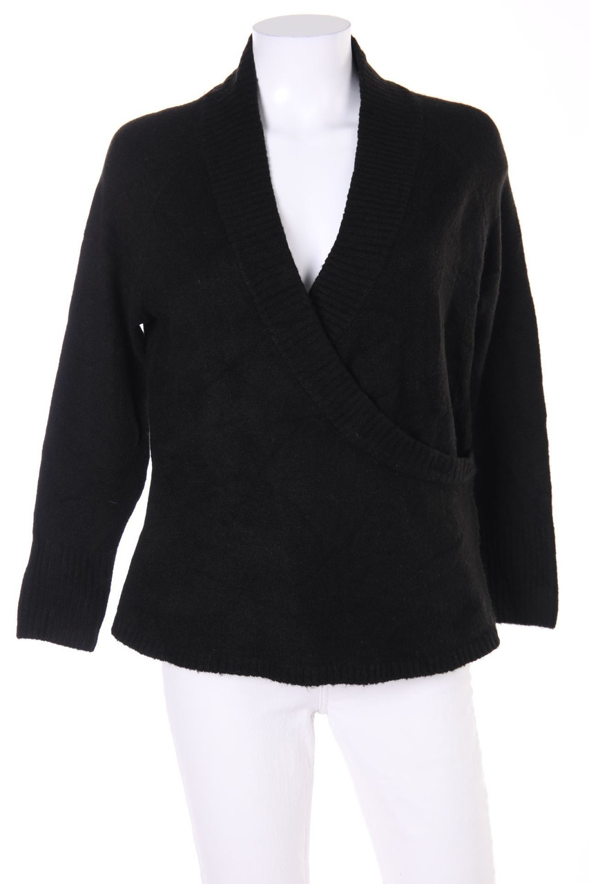 sussan - Strick-Pullover mit tiefem Ausschnitt - M