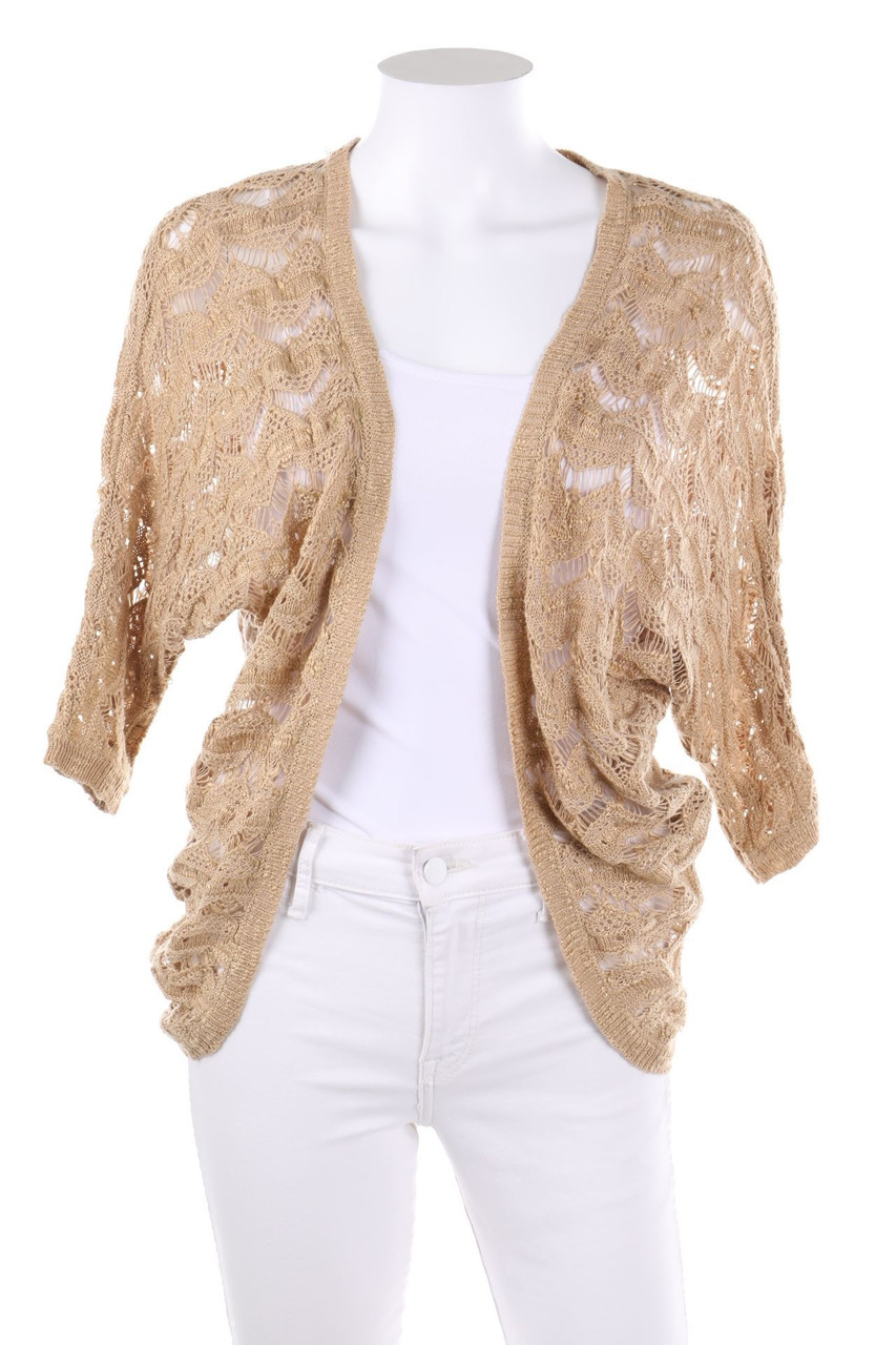 zebra - Oversize-Cardigan aus Lochstrick - XS