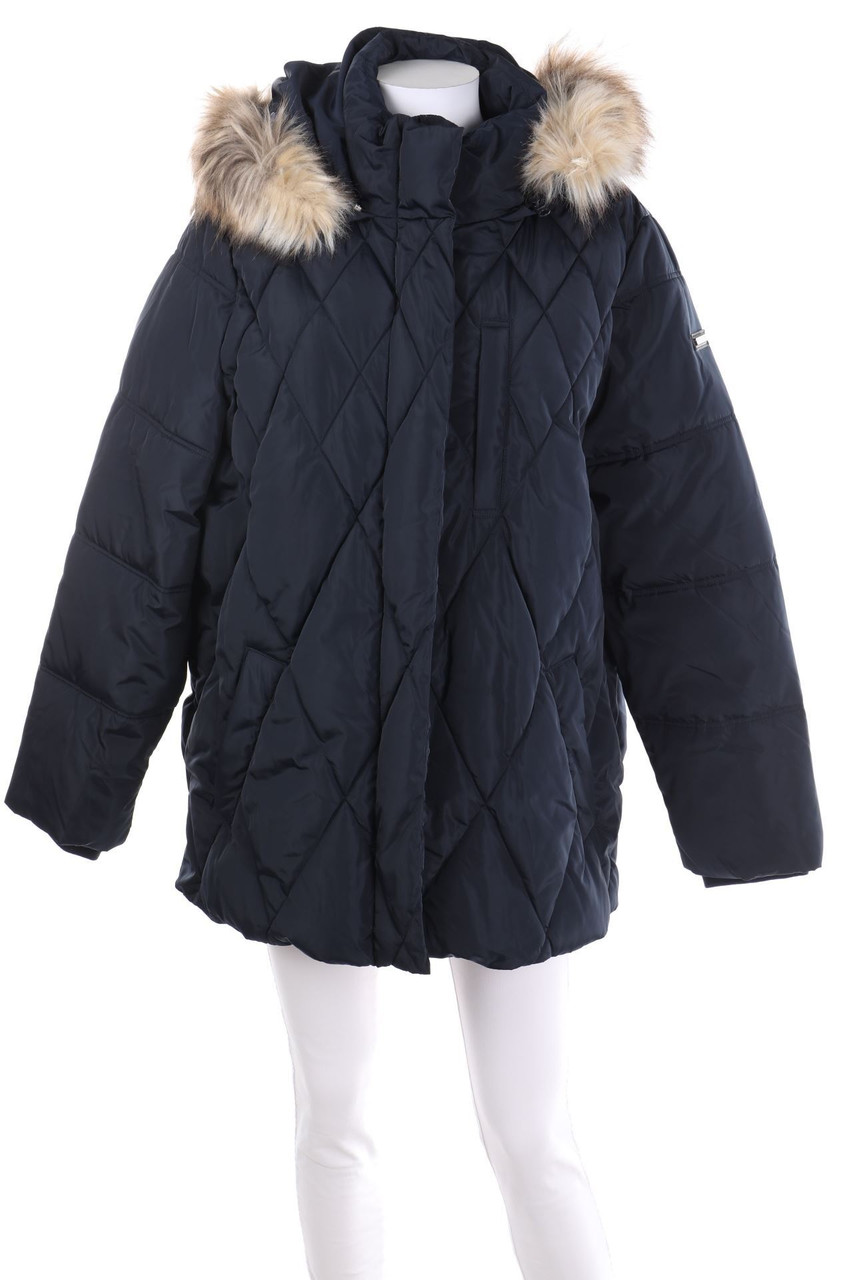 Soquesto - wattierte Jacke mit Faux Fur-Kragen - D 36