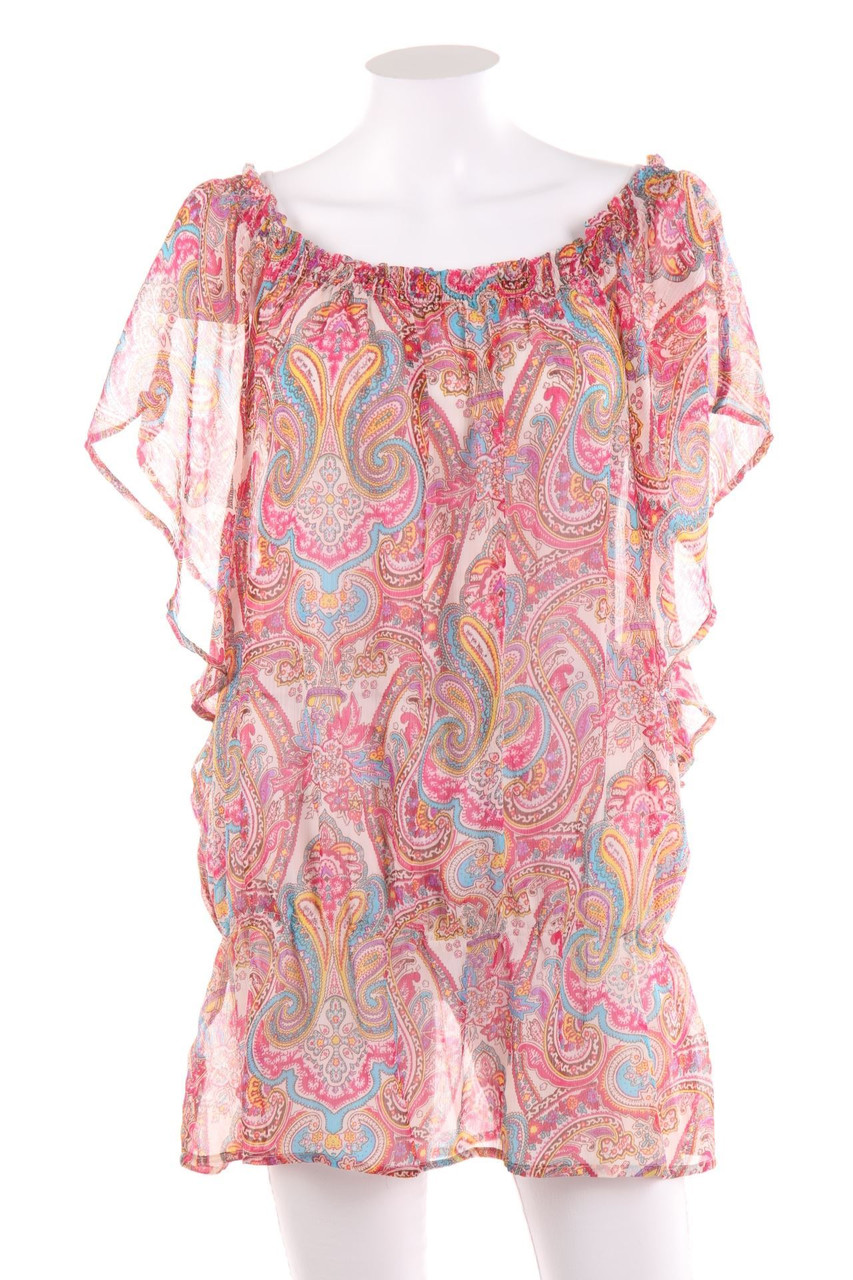 maddison - Chiffon-Carmen-Bluse mit Volants - D 46