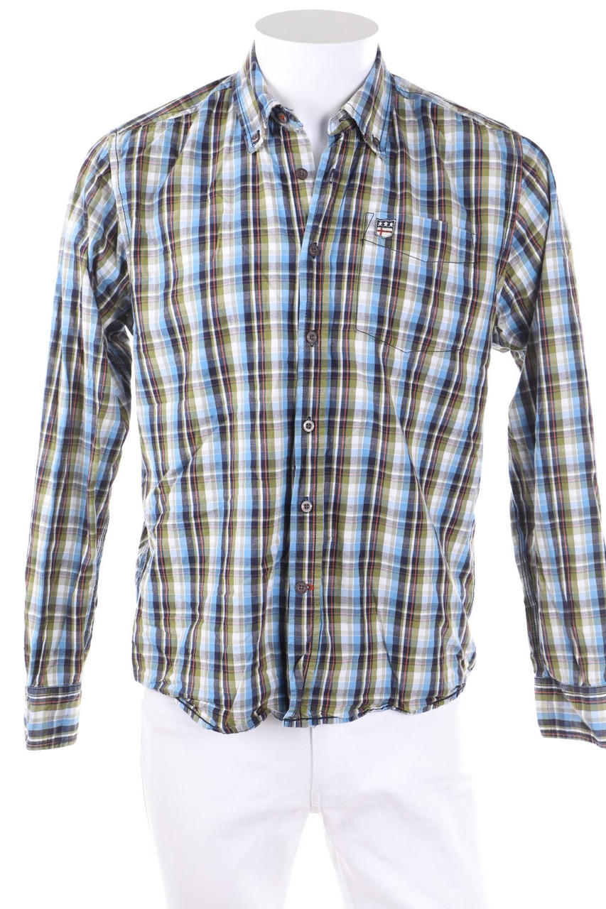 GREYSTONE - kariertes Button-down-Hemd - M