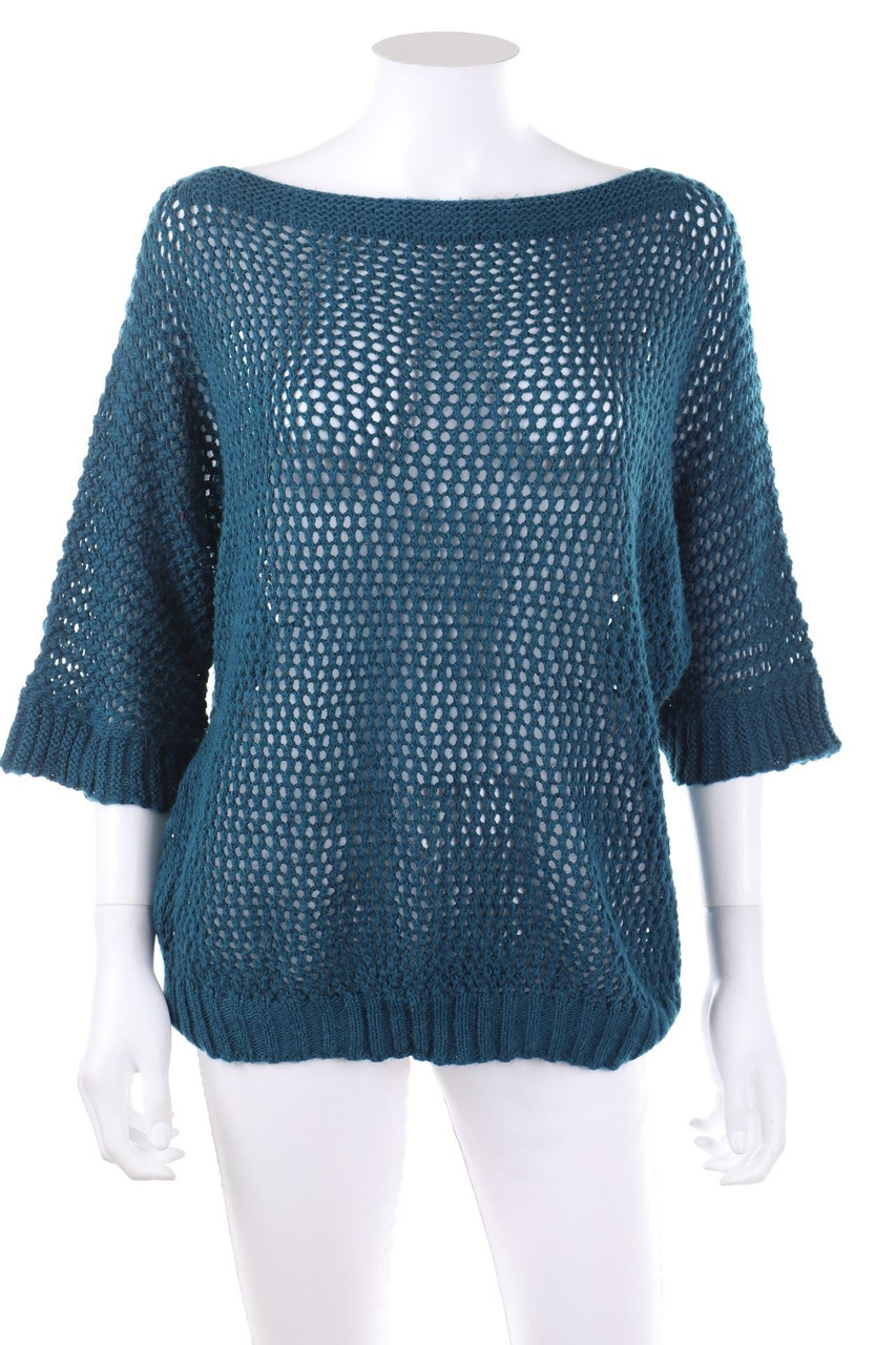 TODAY - Batwing-Pullover aus Lochstrick - M