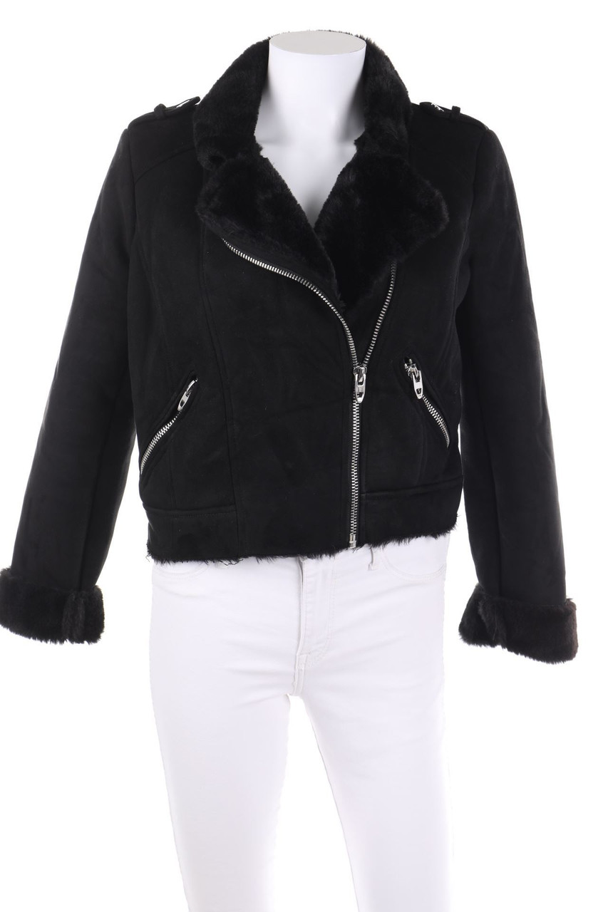 ZARA TRF - Faux Shearling-Jacke - S