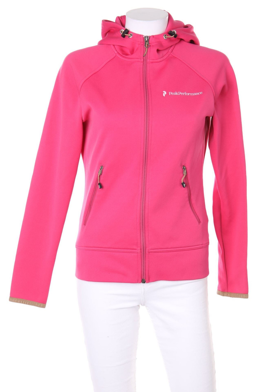 Peak Performance - Hoodie-Sweatjacke mit Logo-Stickerei - M