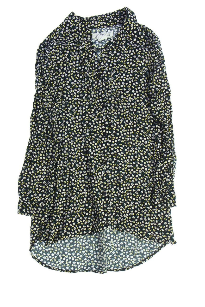 H&M - Long-Bluse mit Blumen-Print - 140